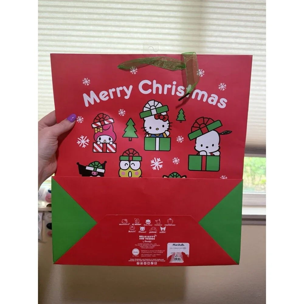 Hello Kitty Sanrio Christmas Gift Bags Set Of 3 Bags Hello Kitty And Friends